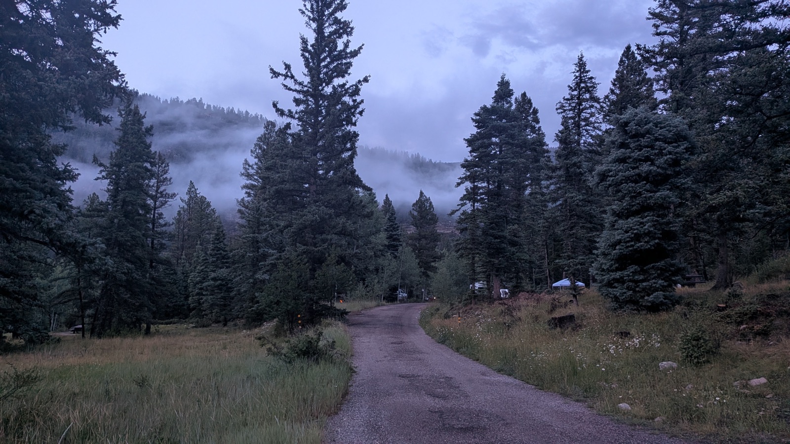 The storm that rolled in during our "rest" day.